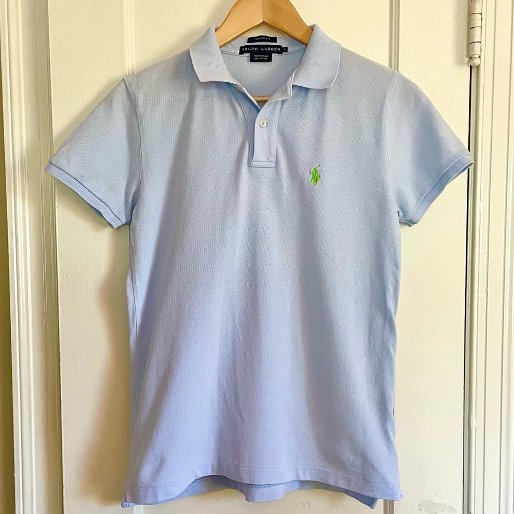 Ralph Lauren Classic Fit Mesh Polo Shirt blue